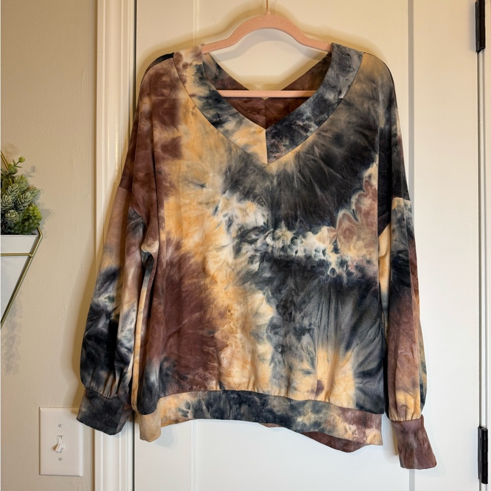 Sweet Lovely Tie Dye Soft Lounge Top